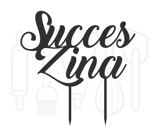 Taarttopper - Succes + voornaam