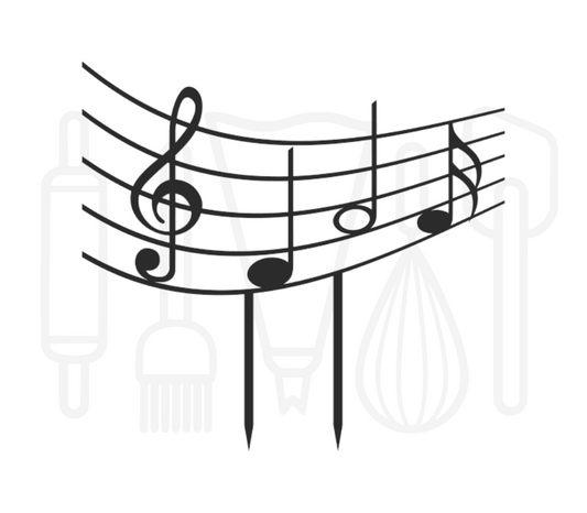 Taarttopper - Notenbalk