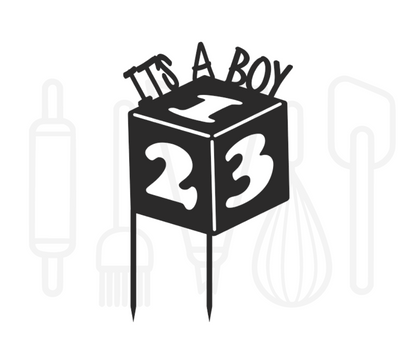 Taarttopper - Blokkendoos It's a boy