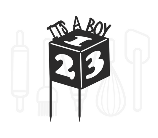Taarttopper - Blokkendoos It's a boy