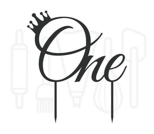 Taarttopper - One met kroontje