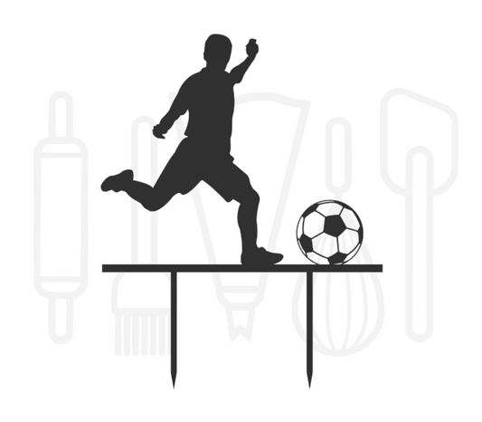 Taarttopper - Voetballer met bal
