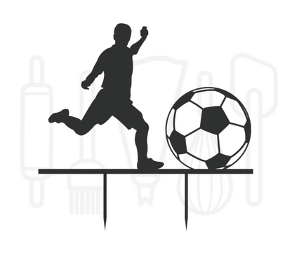 Taarttopper - Voetballer met bal