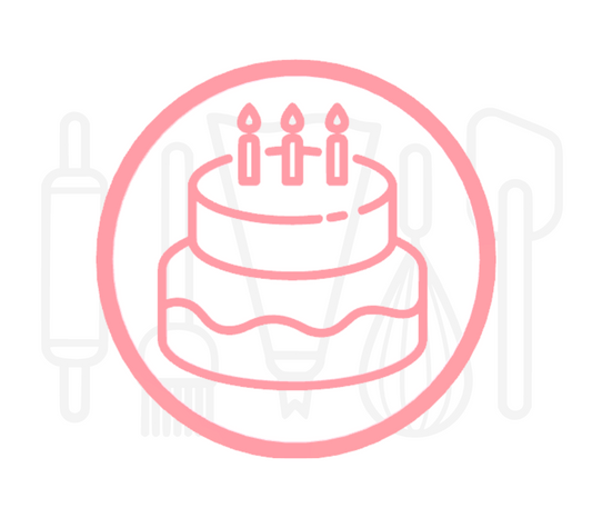 Fondant stempel Taart - 3D Geprint