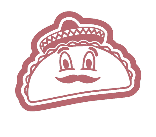 Taco uitsteker + stempel - 3D-geprint