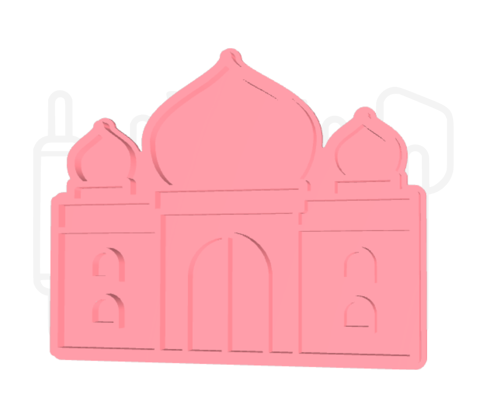 Taj Mahal uitsteker + stempel - 3D-geprint