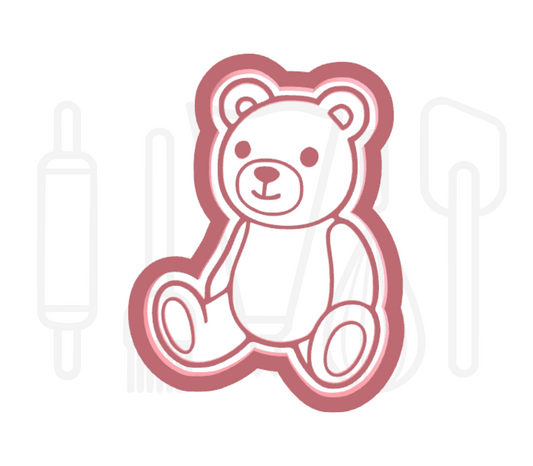 Teddybeer uitsteker + stempel - 3D-geprint