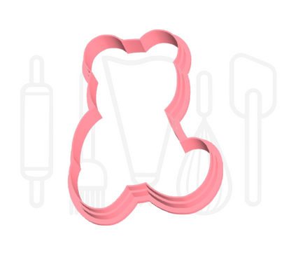 Beertje in bubbletea uitsteker + stempel - 3D-geprint