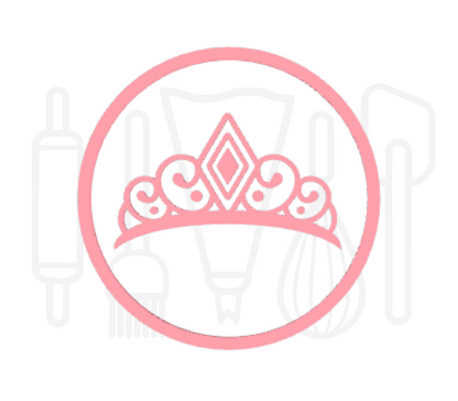 Fondant stempel Tiara - 3D Geprint