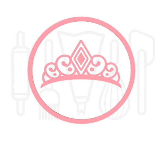 Fondant stempel Tiara - 3D Geprint