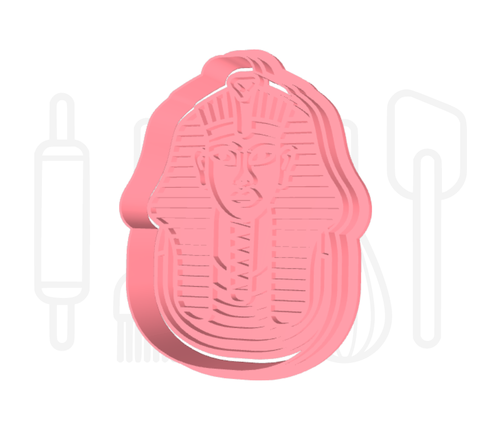 Toetanchamon uitsteker + stempel - 3D-geprint