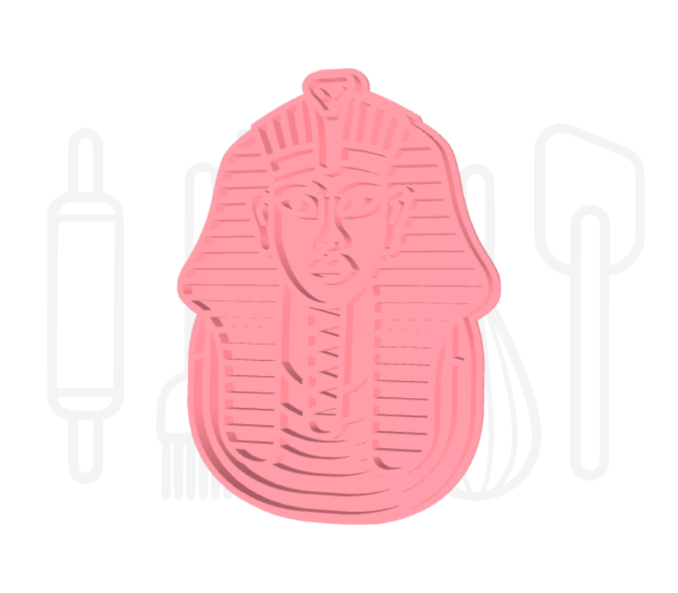 Toetanchamon uitsteker + stempel - 3D-geprint