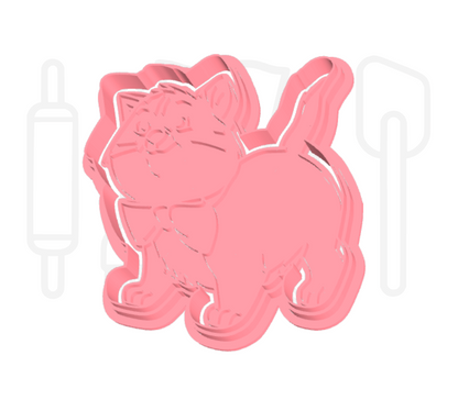 Poes Toulouse uitsteker + stempel - 3D-geprint