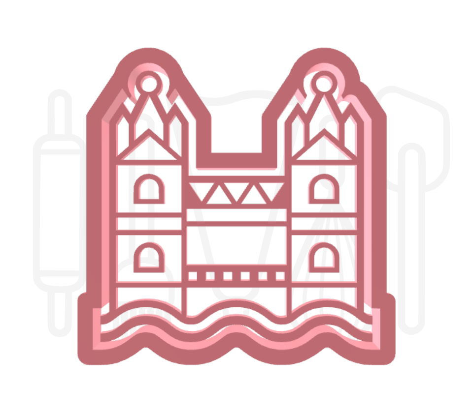 Tower Bridge uitsteker + stempel - 3D-geprint