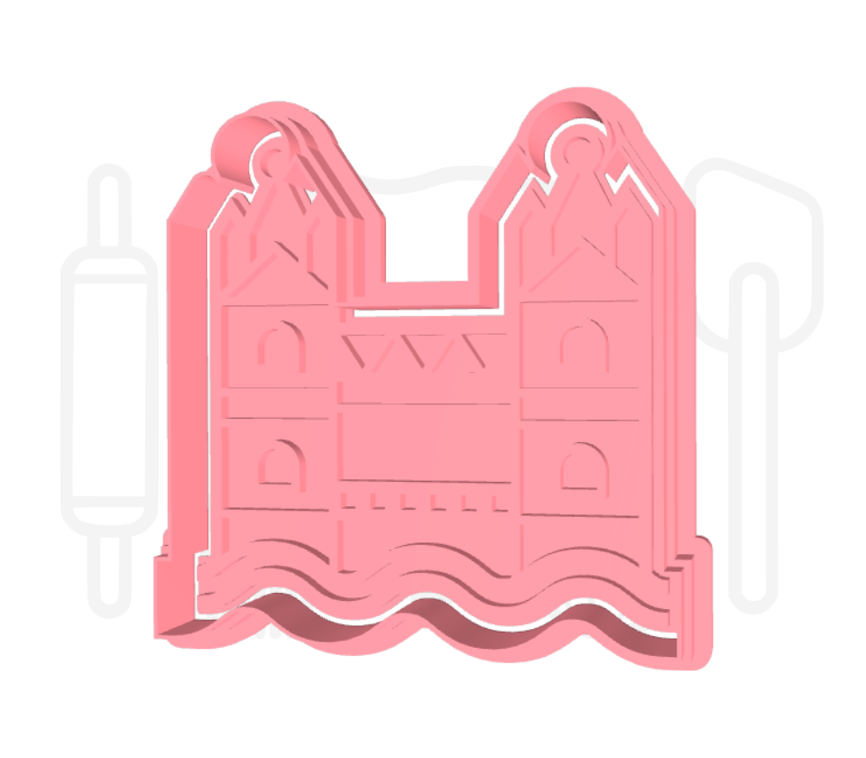 Tower Bridge uitsteker + stempel - 3D-geprint