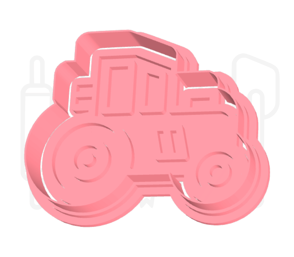 Tractor uitsteker + stempel - 3D-geprint