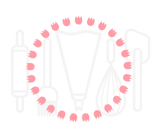 Fondant stempel Tulpenrand - 3D Geprint