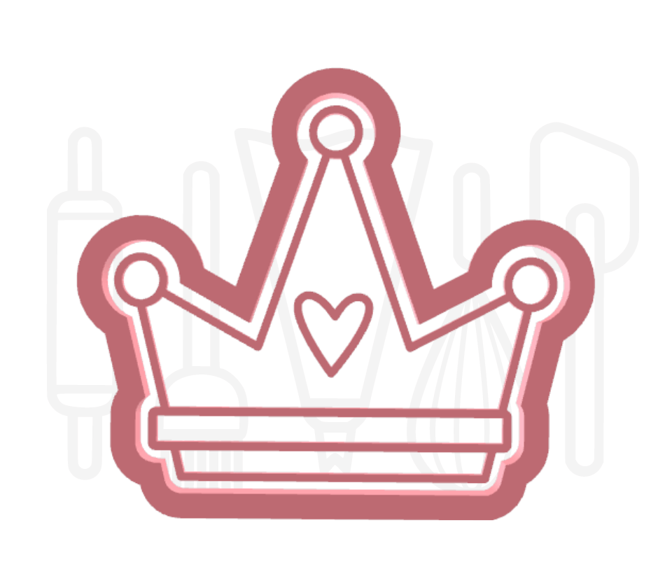 Kroon 2 uitsteker + stempel - 3D-geprint