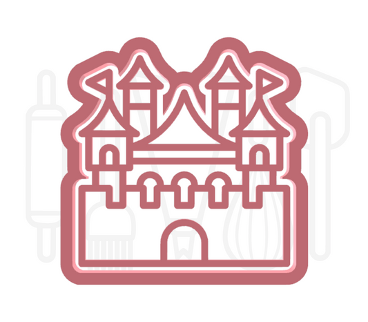 Kasteel uitsteker + stempel - 3D-geprint