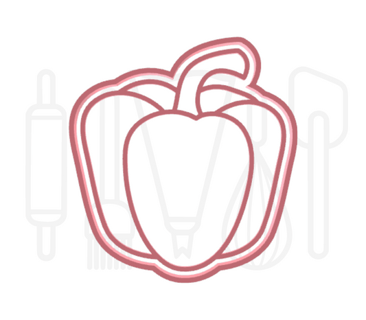 Paprika uitsteker + stempel - 3D-geprint