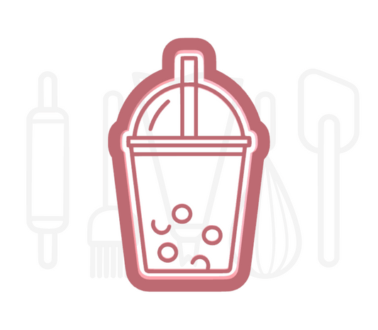 Bubble tea uitsteker + stempel - 3D-geprint