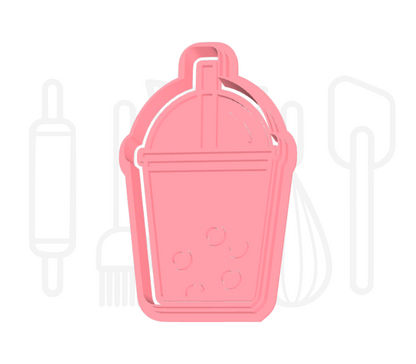 Bubble tea uitsteker + stempel - 3D-geprint
