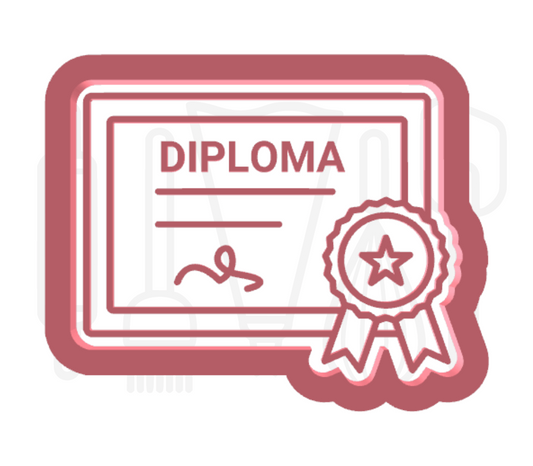 Diploma uitsteker + stempel - 3D-geprint