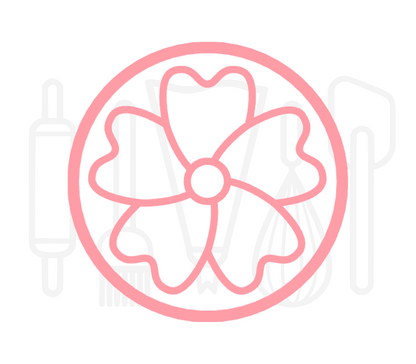 Fondant stempel Bloem - 3D Geprint