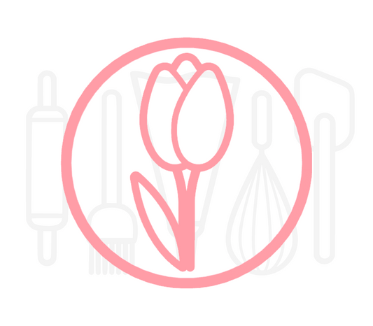 Fondant stempel Tulp - 3D Geprint