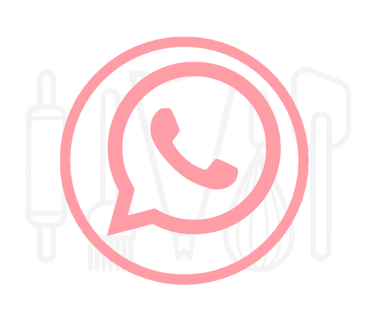 Fondant stempel Whatsapp logo - 3D Geprint