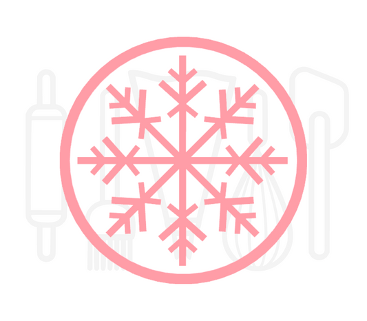 Fondant stempel Sneeuwster - 3D Geprint