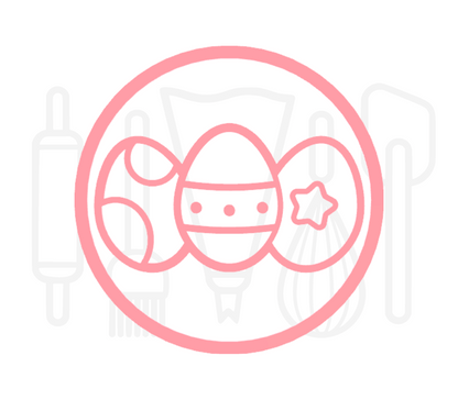 Fondant stempel Paaseieren - 3D Geprint