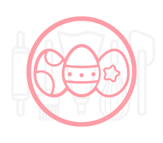 Fondant stempel Paaseieren - 3D Geprint