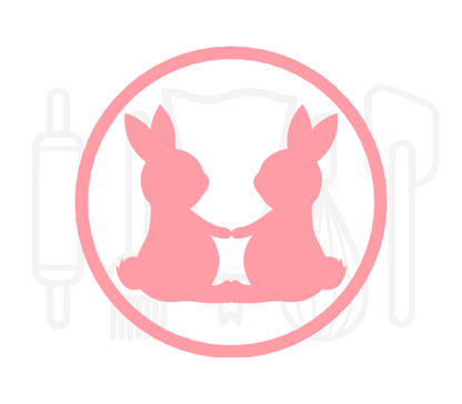 Fondant stempel Paashazen - 3D Geprint