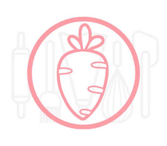 Fondant stempel Wortel - 3D Geprint