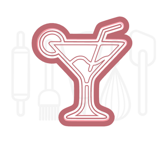 Cocktail uitsteker + stempel - 3D-geprint