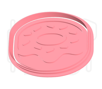 Donut met sprinkles uitsteker + stempel - 3D-geprint