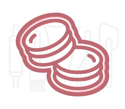 Macarons uitsteker + stempel - 3D-geprint