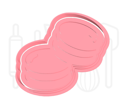 Macarons uitsteker + stempel - 3D-geprint
