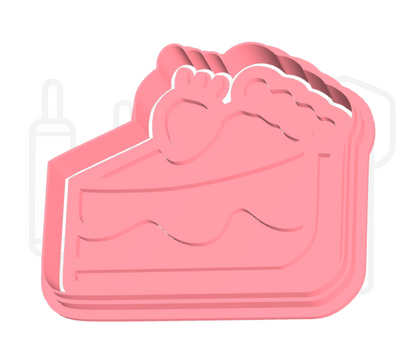 Taartpunt uitsteker + stempel - 3D-geprint