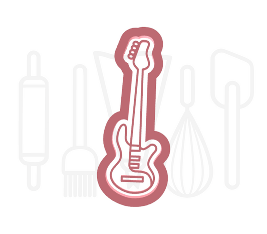 Elektrische gitaar uitsteker + stempel - 3D geprint