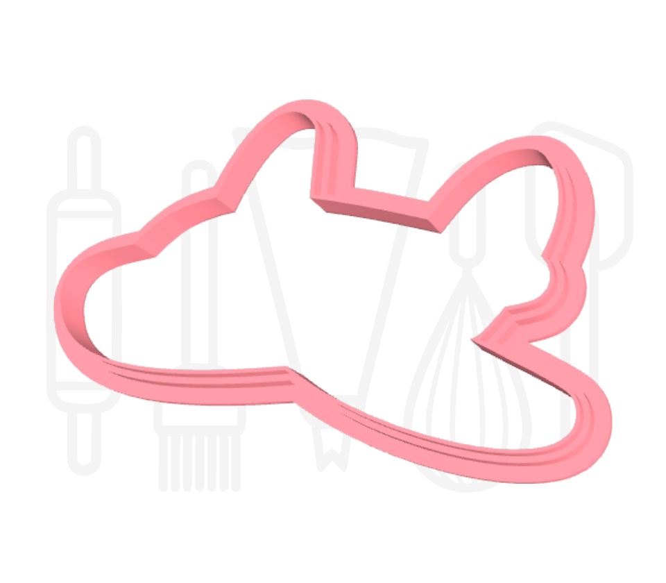 Vliegtuig uitsteker + stempel - 3D-geprint