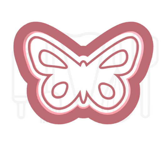 Vlinder uitsteker + stempel - 3D-geprint