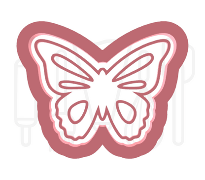Vlinder 2 uitsteker + stempel - 3D-geprint