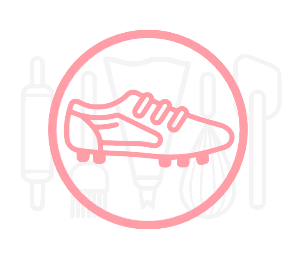 Fondant stempel Sportschoen met noppen - 3D Geprint