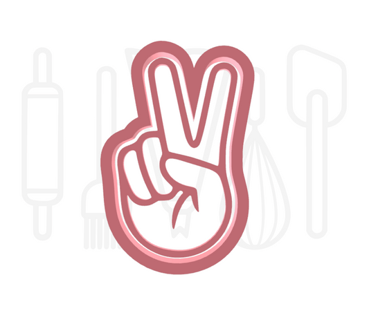 Vredeshand uitsteker + stempel - 3D-geprint