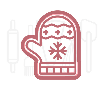 Winterse want uitsteker + stempel - 3D geprint