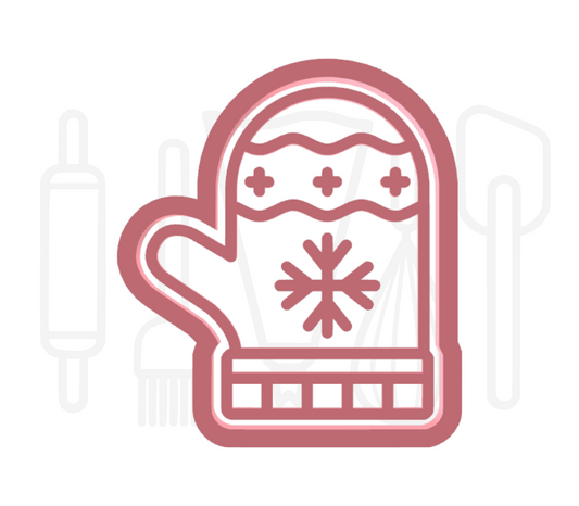 Winterse want uitsteker + stempel - 3D geprint