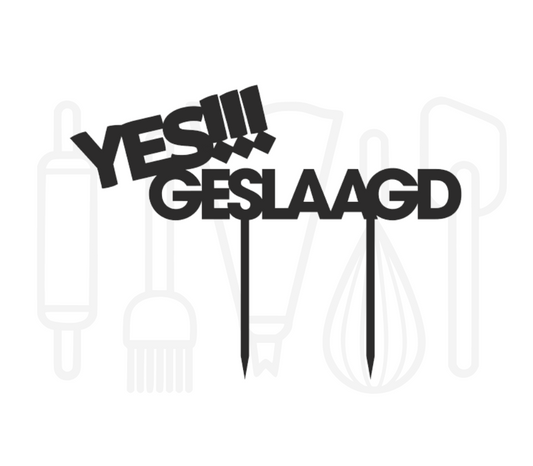 Taarttopper - Yes!!! Geslaagd