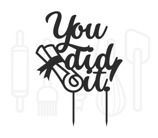 Taarttopper - You did it! met diploma